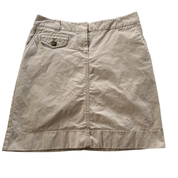 Ann Taylor Tan Cotton Skirt 4 - Picture 1 of 9